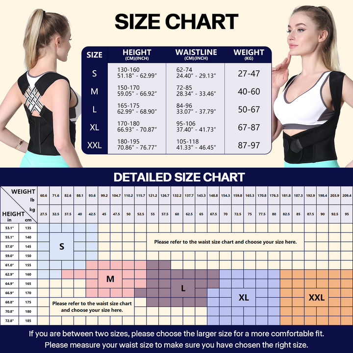 Premium Back Posture Corrector Brace for Women – Adjustable Shoulder Support Belt, Lightweight & Breathable Design for  