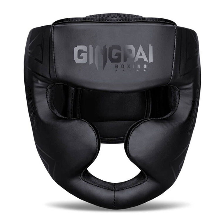Premium Kickboxing Helmet – Full Face Muay Thai, MMA, Karate, Sanda Training Headgear, PU Leather, Protective Guard for Men