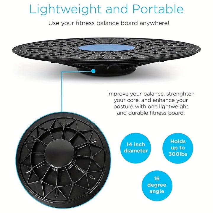 High-Quality Yoga Balance Board – Durable Fitness Training Pedal for Sensory Training & Rehabilitation, Non-Slip Surface, PP