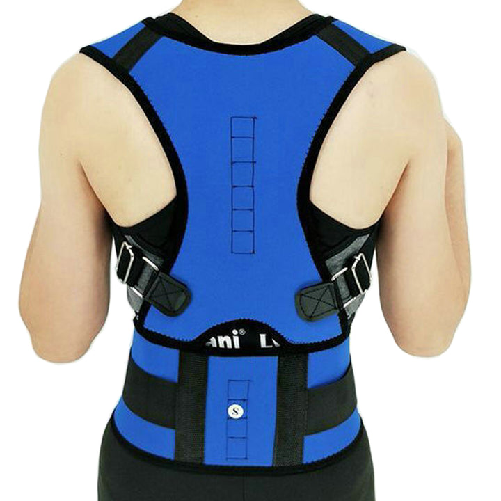 Premium Magnetic Therapy Posture Corrector for Scoliosis and Lumbar Support - Pain Relief Back Brace for Men and Women, 