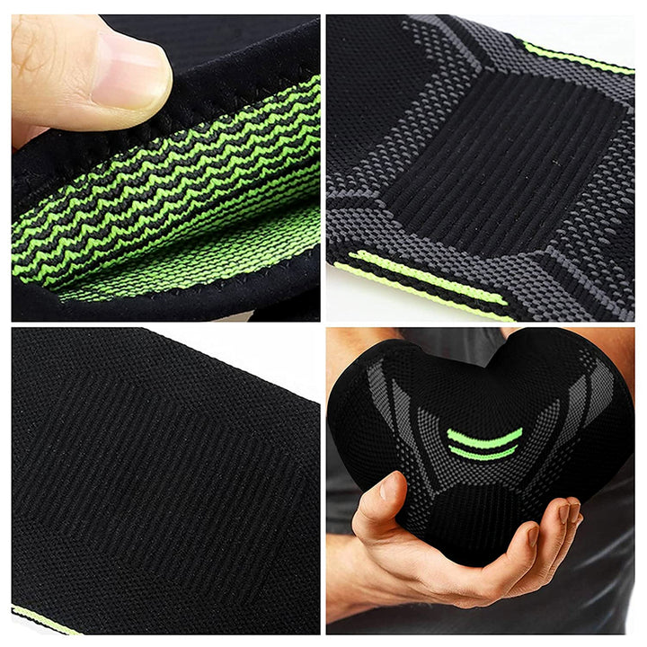 Premium Breathable Elastic Elbow Support Arm Sleeve for Basketball & Badminton – One-Piece Design, Comfortable & Protective,