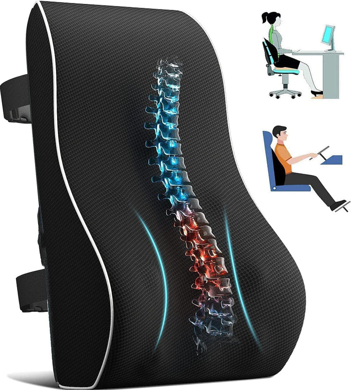 Premium Memory Foam Car Seat Cushion – Non-Slip Support for Office & Gaming Chairs, Soft Lumbar & Waist Comfort