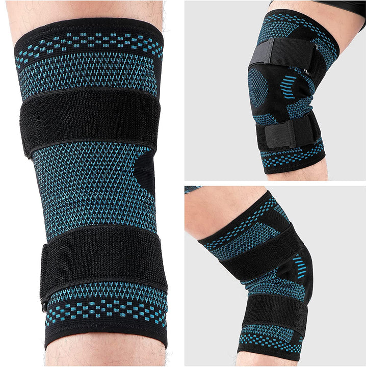Premium Hinged Knee Brace for Pain Relief & Support, Copper Stabilizers for ACL, Meniscus Tear, Arthritis, Adjustable Open 