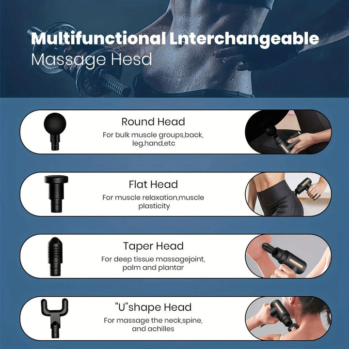 Premium USB Handheld Elektrischer Zauberstab-Massager - Hochfrequenz-Vibration Tiefengewebsmassagegerät zur Linderung von Körper-, Nacken- und Rückenschmerzen