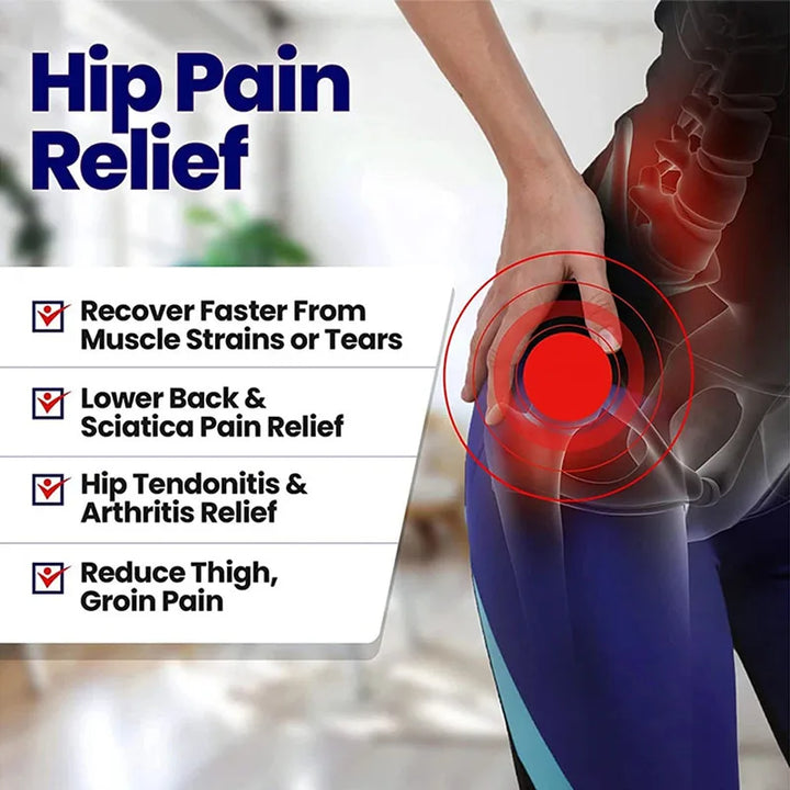 Premium Groin Hip Brace for Sciatica Pain Relief - Adjustable Compression Wrap for Injury Recovery, Supports Hamstring