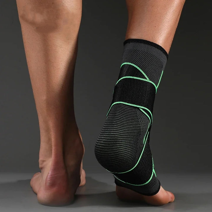 Premium Pressurized Bandage Ankle Support Brace – Elastic Foot Strap for Fitness, Sports, Gym, and Badminton – One Size Fit
