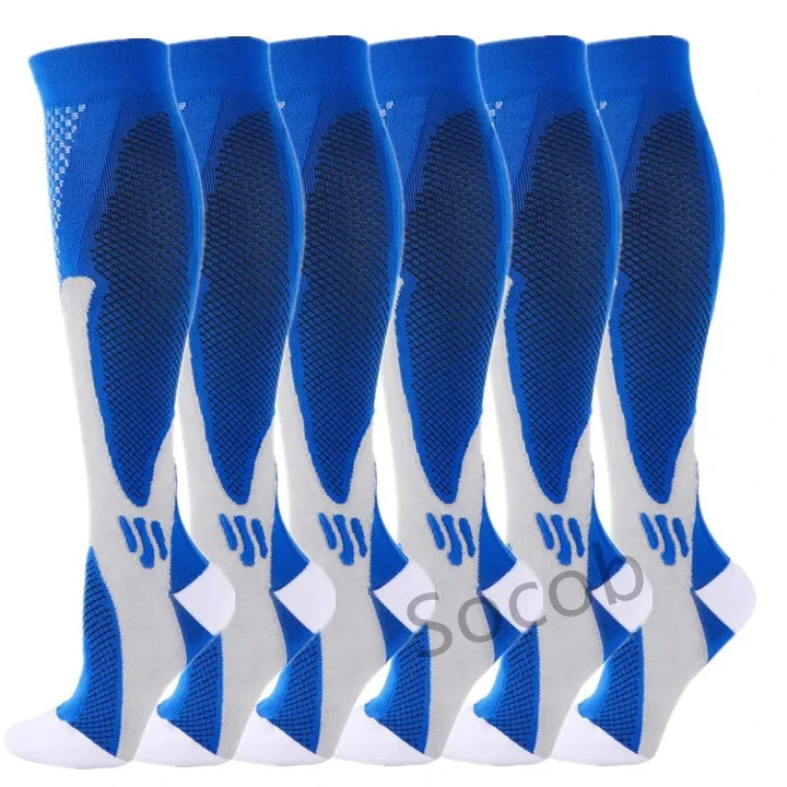 Premium Kompressionssocken für Männer und Frauen – Elastische Sport-, Lauf-, Wander-, Schwangerschafts- und Flugsocken für Krampfadern, geschwollene Beine, Marathonunterstützung