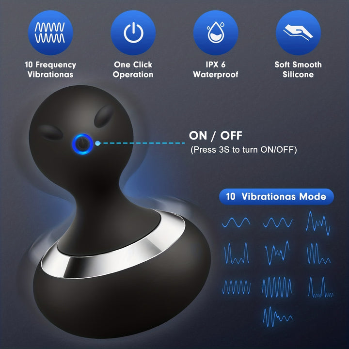 Premium Electric Handheld Massager - 6 Powerful Modes, Portable Mini Back Massager for Muscle Relief, Shoulder & Leg Tension,