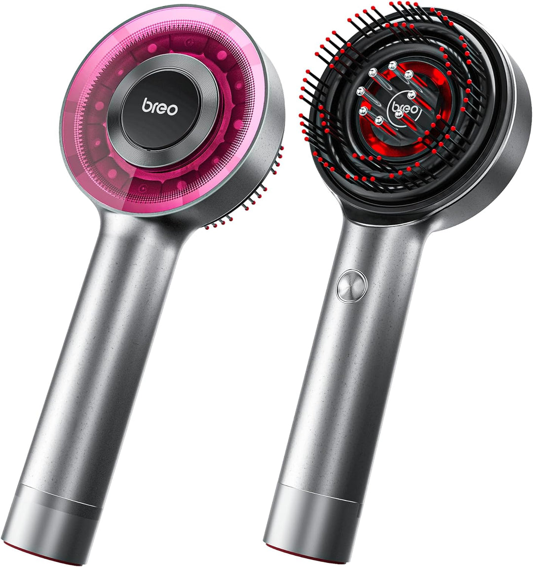 Premium Breo Scalp3 Electric Scalp Massaging Brush with Anti-Hair Loss Function, IPX7 Waterproof, Cordless Design for Home &