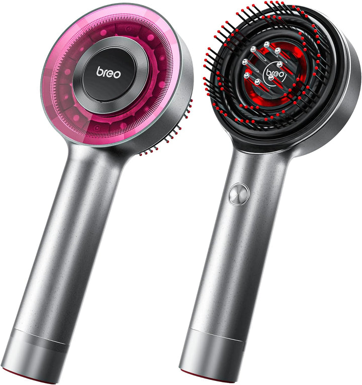 Premium Breo Scalp3 Electric Scalp Massaging Brush with Anti-Hair Loss Function, IPX7 Waterproof, Cordless Design for Home &