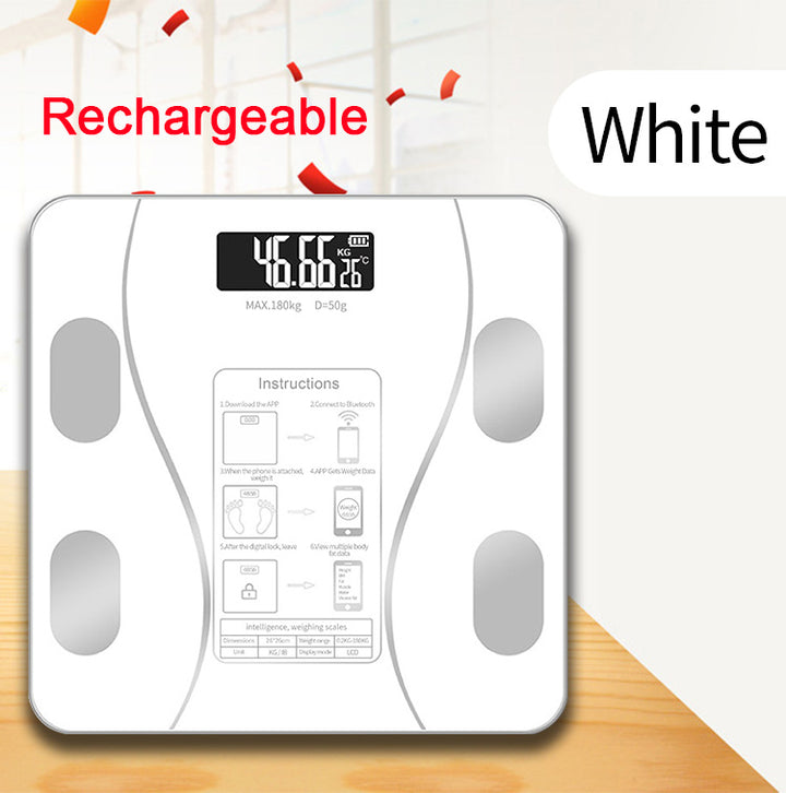 Premium LED Body Composition Scale – Accurate Digital Bathroom Scale with Body Fat Analysis, Bluetooth Connectivity, Health 