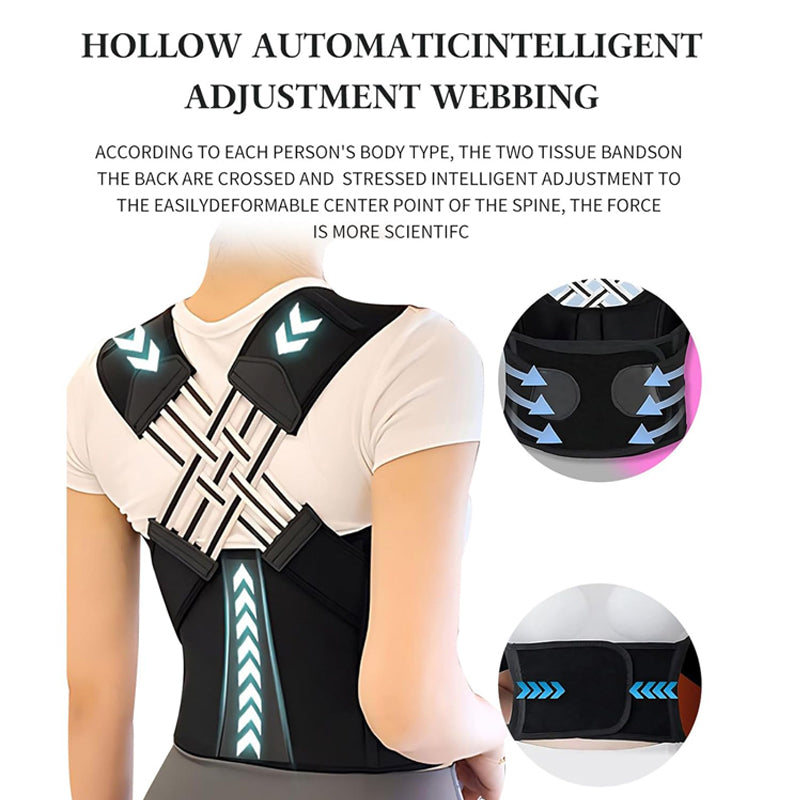 Premium Back Posture Corrector Brace for Women – Adjustable Shoulder Support Belt, Lightweight & Breathable Design for  