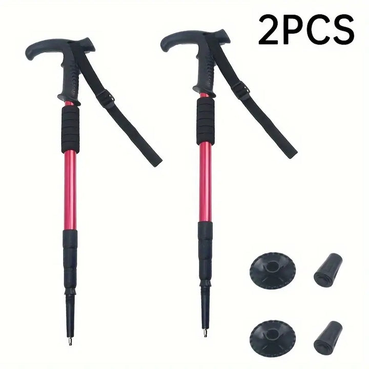 Premium Ultralight Folding Trekking Pole – Adjustable Telescopic Walking Stick, Aviation-Grade Aluminum Alloy, EVA Anti-Slip 