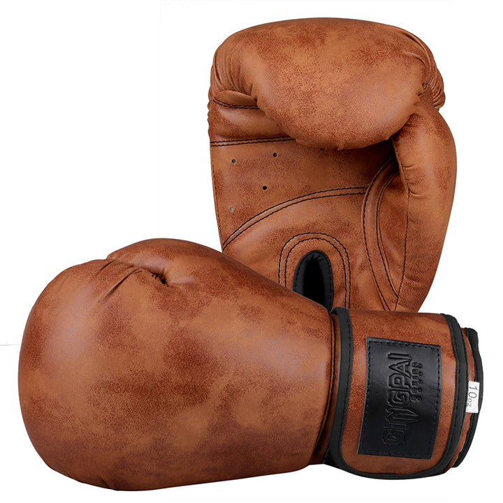 Premium Boxing Gloves for Men, Women & Kids – High Quality PU Leather, Retro Color Design for MMA, Muay Thai, Sanda, Boxing 