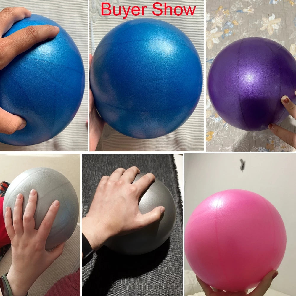 Premium Small Yoga Ball for Exercise, Pilates & Core Training – Inflatable PVC Fitness Ball for Balance, Sculpting & 