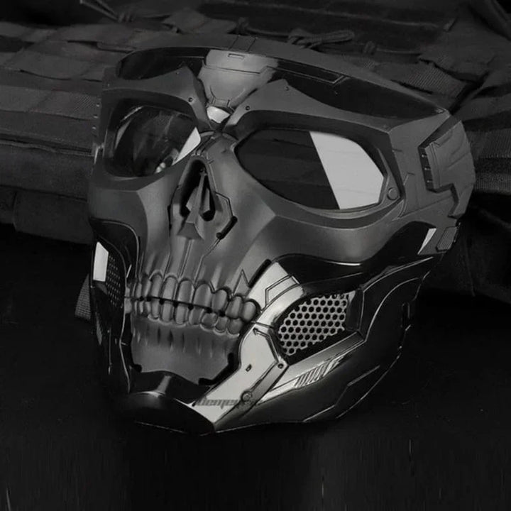 Premium Motorcycle Skull Mouth Mask with UV Protection – Tactical Off-Road Riding Goggles, Windproof, Dust-Proof, Anti-Glare 