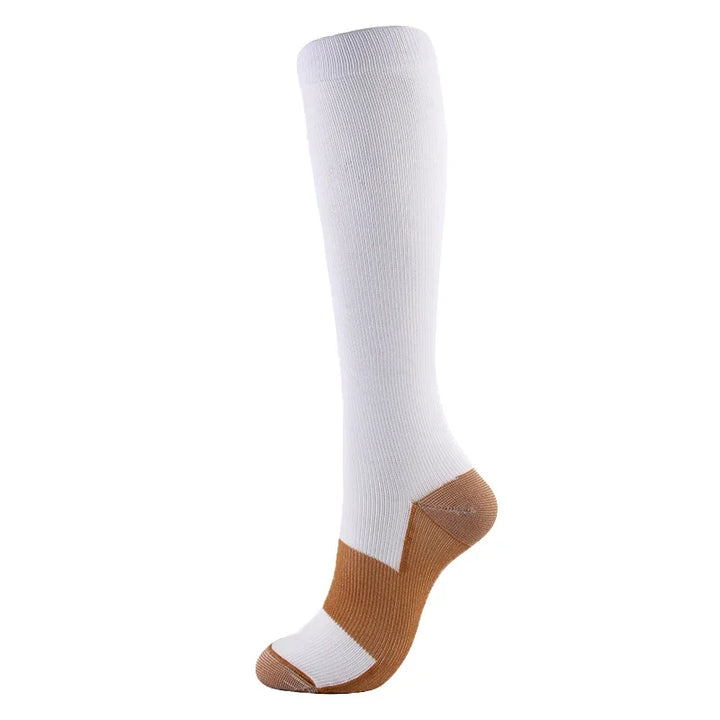 Premium Compression Knee High Socks for Men & Women – Varicose Vein & Pressure Support – Running, Sports & Health Care 
