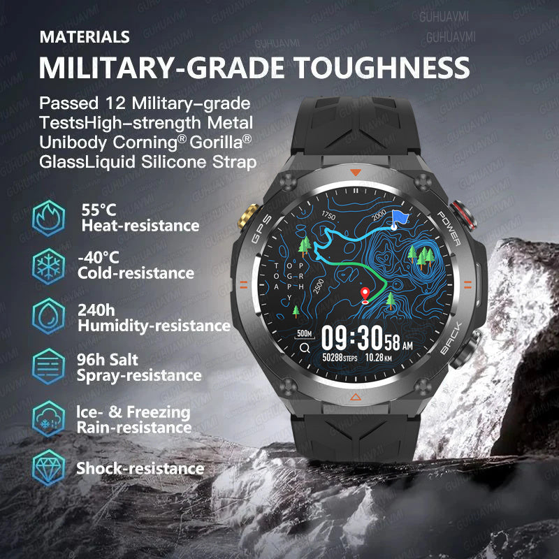 Premium Waterproof Sports Watch for Men and Women – 50M Waterproof, Dual Time, Pedometer, Stopwatch, Alarm, Countdown, 